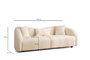 Atelier Del Sofa Venedik Sofá de 3 plazas Crema